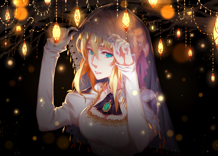 Violet Evergarden with Lanterns