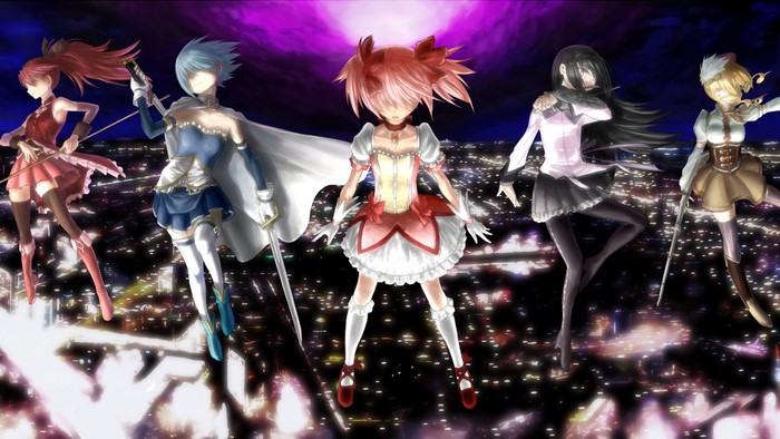 Magical Girls from Puella Magi Madoka Magica