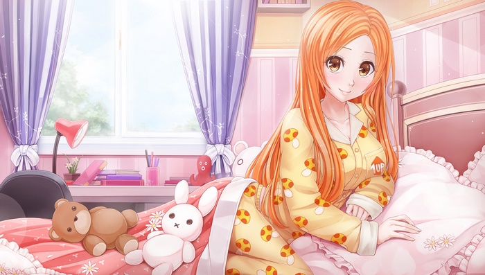 Orihime Inoue in her bedroom