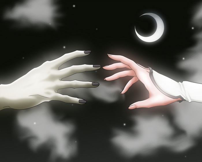 Orihime Inoue reaching out hands