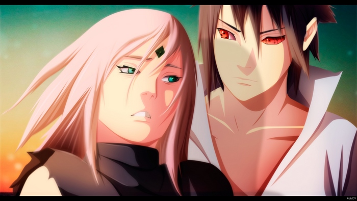 Sakura Haruno and Sasuke Uchiha from Naruto