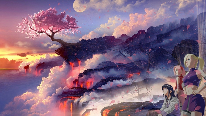 Sakura Haruno Under Serene Cherry Blossoms