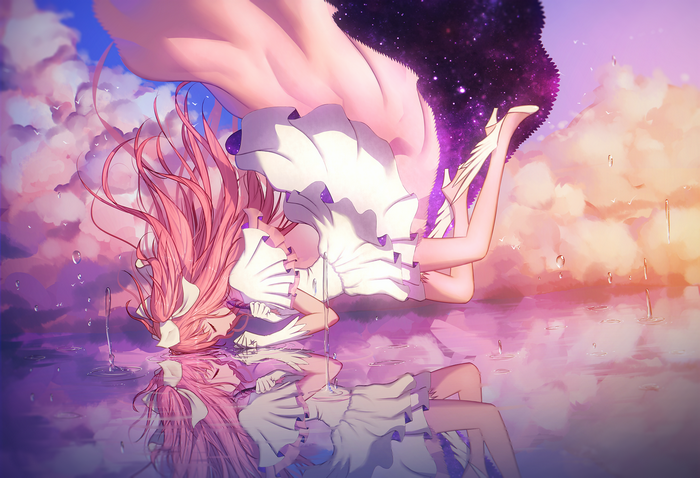 Madoka Kaname in the sky
