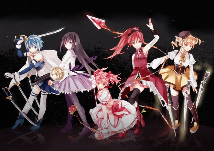 Magical Girls from Puella Magi Madoka Magica