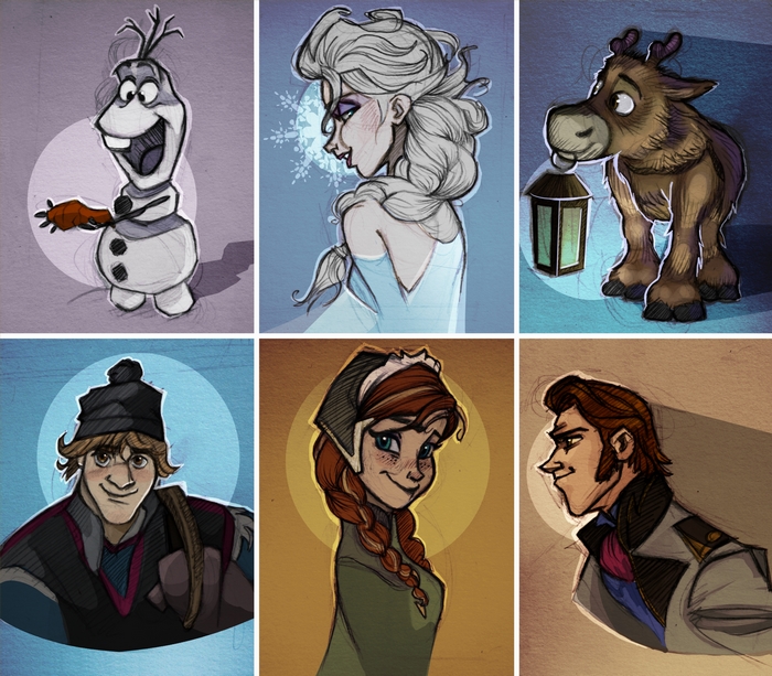 Characters from Frozen