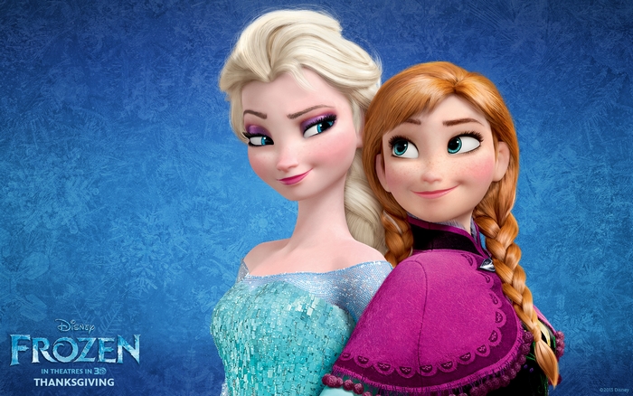 Elsa and Anna from Disney's Frozen