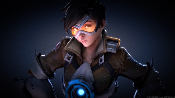 Tracer from Overwatch 4K