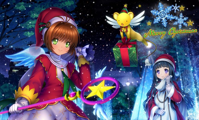 Sakura Kinomoto and Tomoyo Daidouji from Cardcaptor Sakura