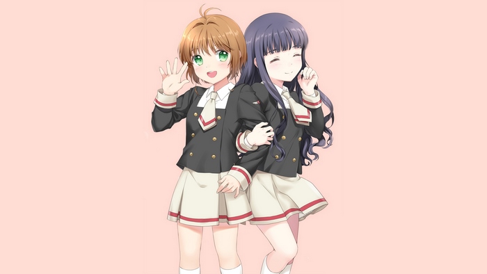 Sakura Kinomoto and Daidouji Tomoyo from Cardcaptor Sakura