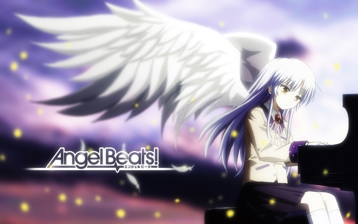 Kanade Tachibana from Angel Beats! playing piano
