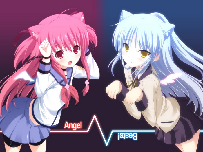Angel Beats! Kanade Tachibana and Yui Funami