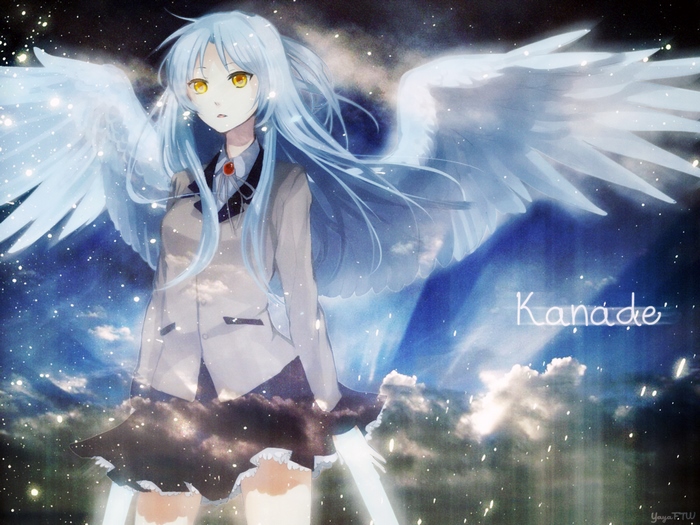 Kanade Tachibana with Angel Wings