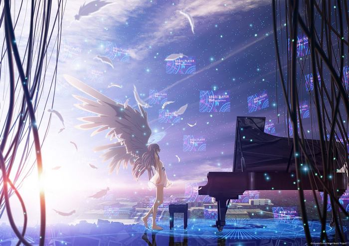 Angel Beats! Kanade Tachibana with Piano