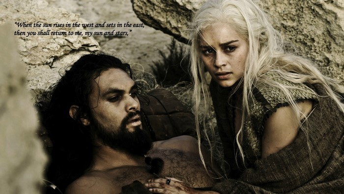 Daenerys Targaryen and Khal Drogo from Game of Thrones