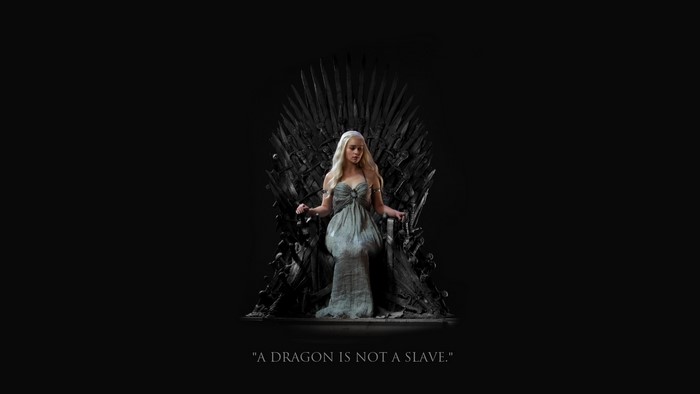 Daenerys Targaryen on the Iron Throne