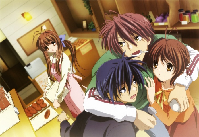Nagisa Furukawa and friends in a bakery