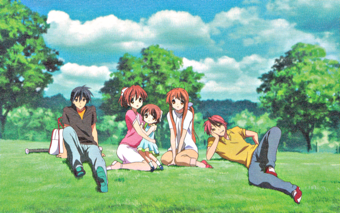 Nagisa Furukawa and friends on a picnic