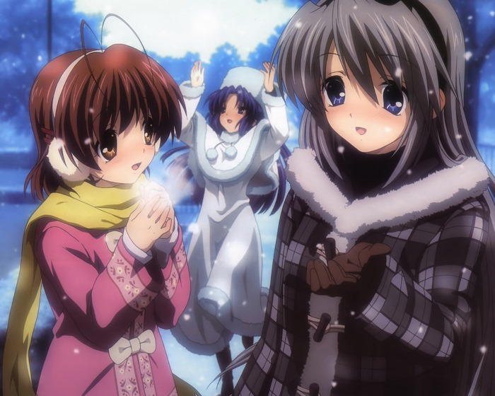 Nagisa Furukawa and friends in the snow