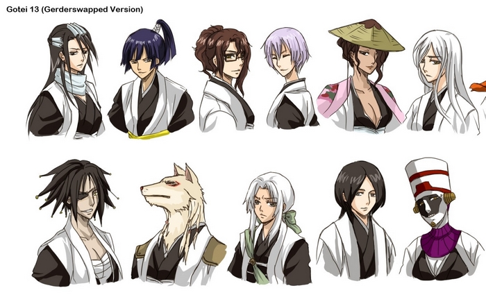 Gotei 13 (Genderswapped Version) Characters