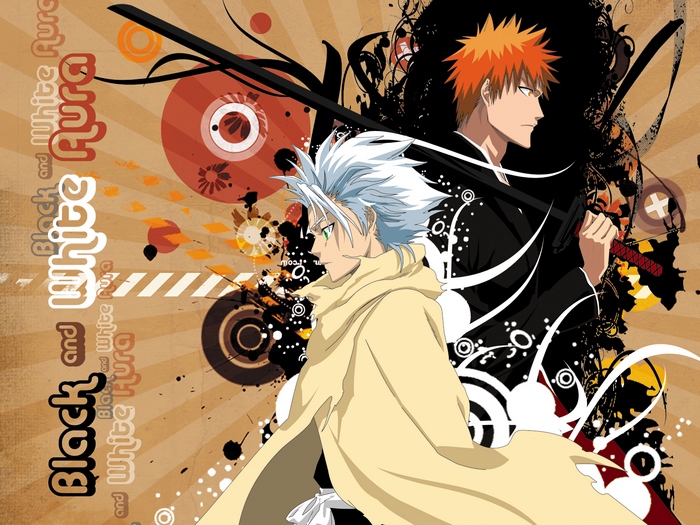 Tōshirō Hitsugaya and Ichigo Kurosaki from Bleach