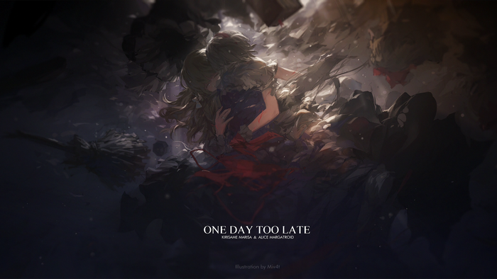 Marisa Kirisame and Alice Margatroid embrace