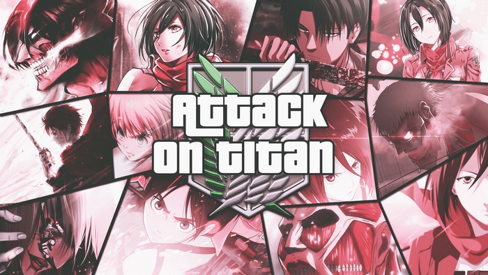 Attack on Titan Collage with Levi Ackerman