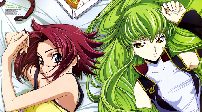 Kallen and C.C. from Code Geass