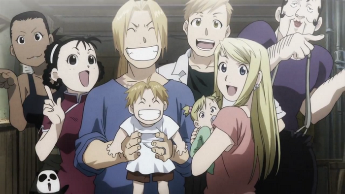 Family portrait with Edward Elric from Fullmetal Alchemist
