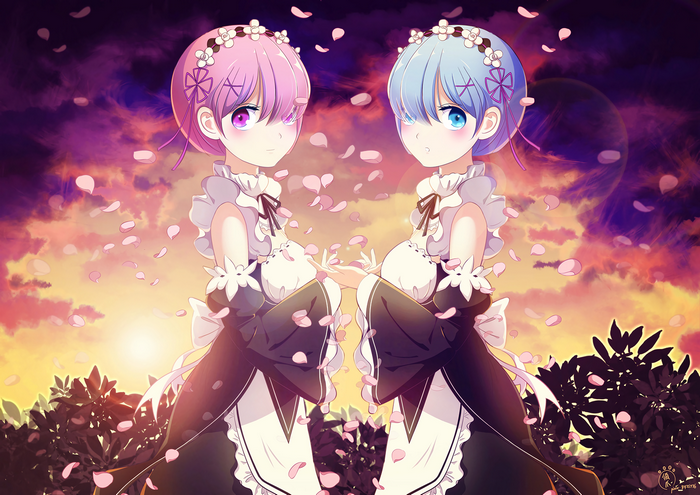 Ram and Rem from Re:Zero
