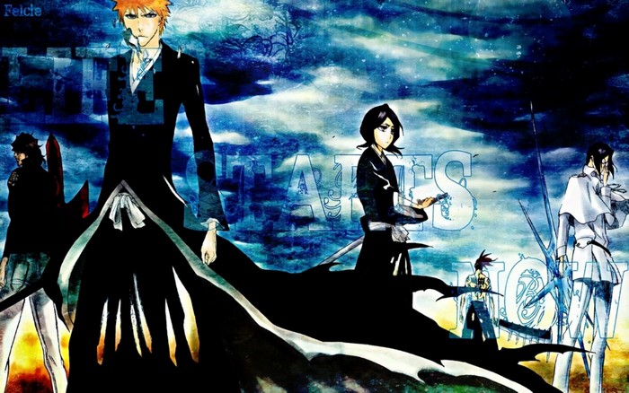 Bleach characters in a dramatic scene