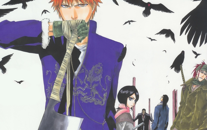 Ichigo Kurosaki and friends from Bleach