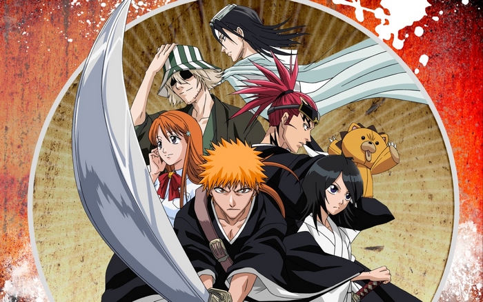 Bleach characters with Renji Abarai