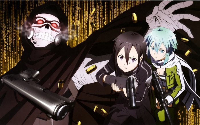 Sinon and Kirito from Sword Art Online