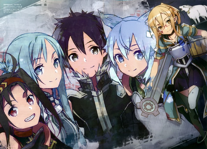 Sinon and friends from Sword Art Online