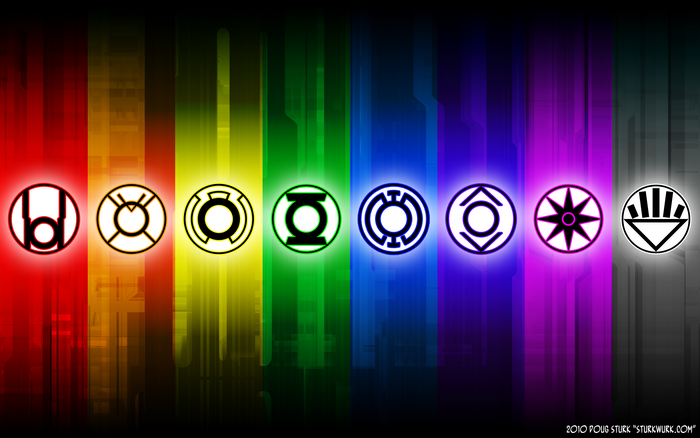 Green Lantern Corps emotional spectrum symbols