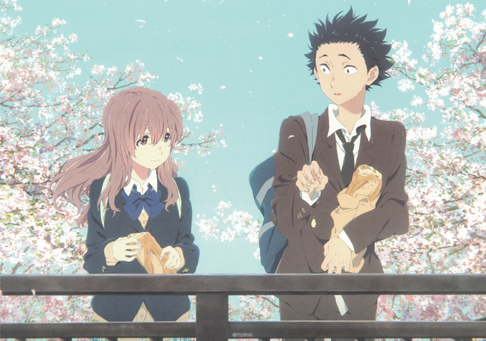 Shouko Nishimiya and Shoya Ishida from Koe no Katachi