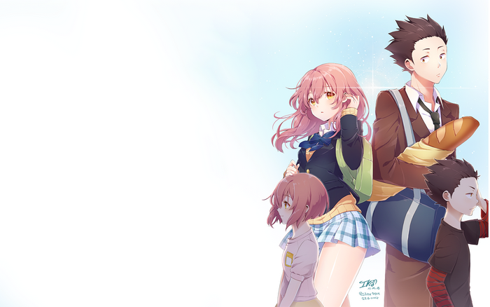 Shouko Nishimiya and friends from Koe no Katachi