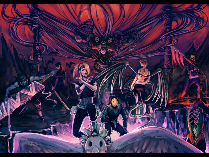 Akatsuki members from Naruto