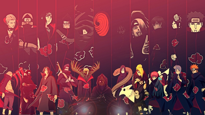 Naruto Akatsuki Group Featuring Obito Uchiha