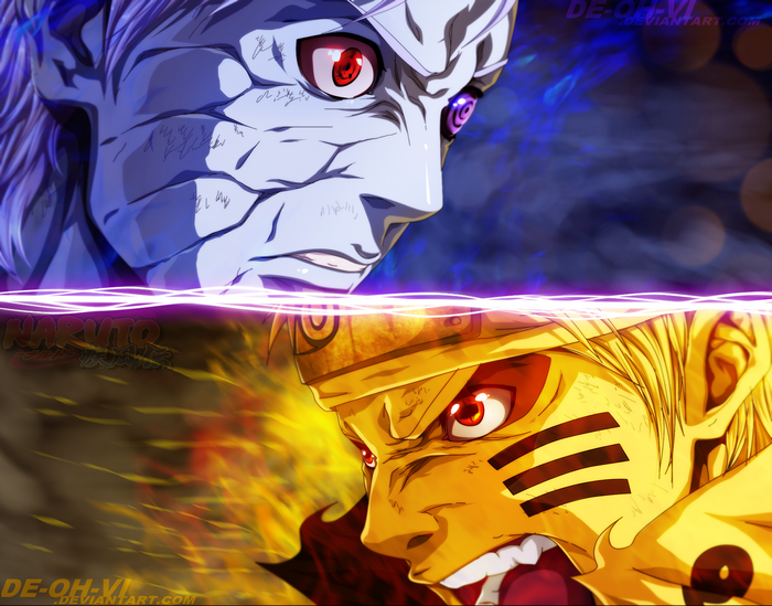 Obito Uchiha and Naruto Uzumaki from Naruto