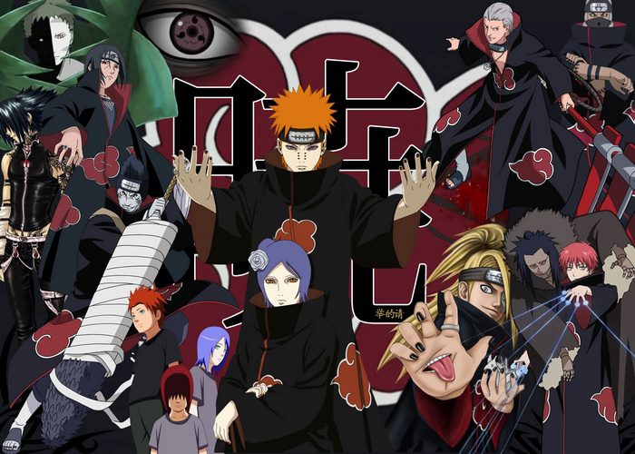 Akatsuki members from Naruto