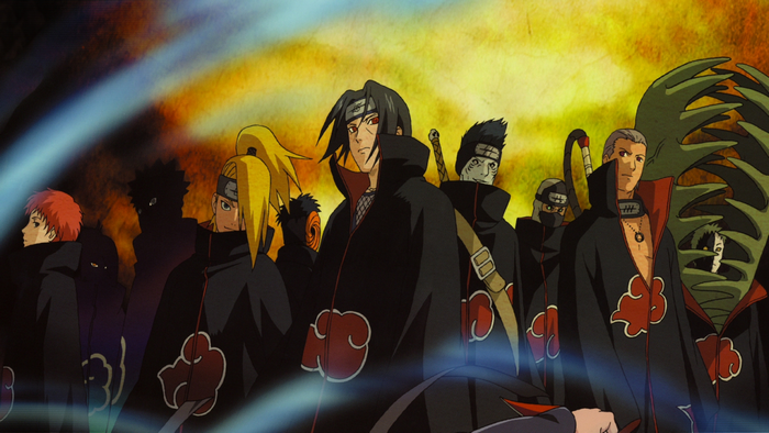 Akatsuki members from Naruto
