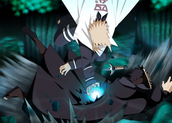 Minato Namikaze vs Obito Uchiha from Naruto
