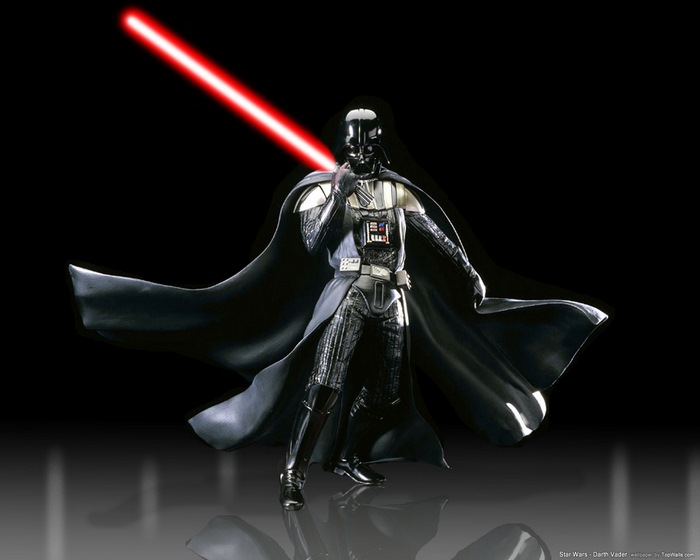 Darth Vader from Star Wars with Lightsaber