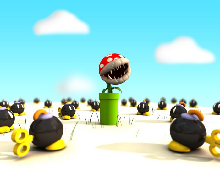 Piranha Plant and Bob-ombs from Mario