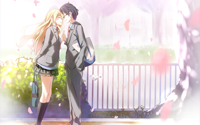 Kousei Arima and Kaori Miyazono