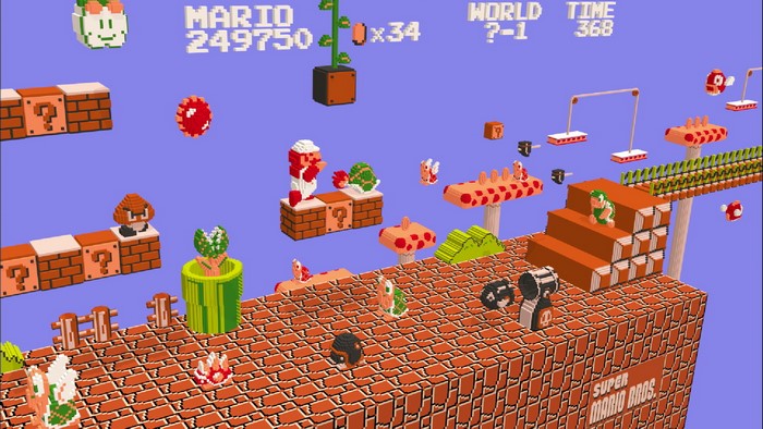 Mario from Super Mario Bros. 3D level