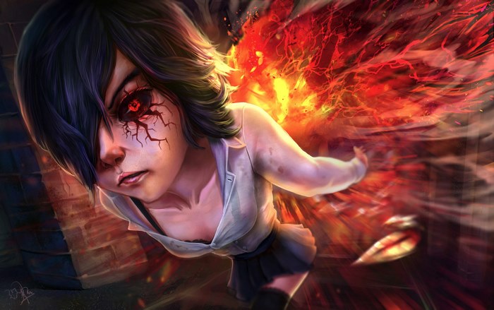 Touka Kirishima from Tokyo Ghoul
