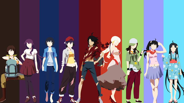 Characters from Monogatari Series