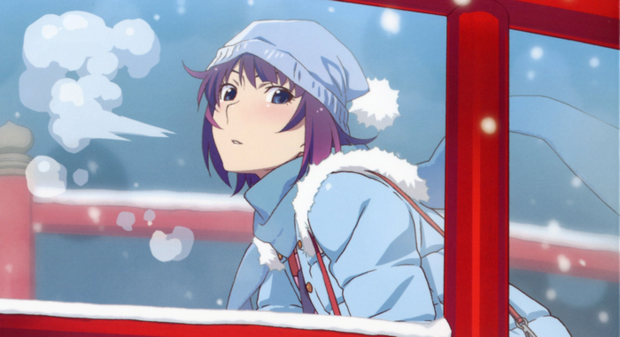 Hitagi Senjougahara in winter